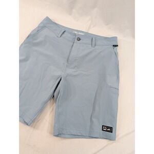 Men's PELAGIC Deep Sea Fishing  Hybrid Shorts Pale Light Blue Size 36